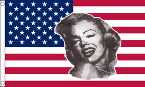 Flagmania USA Marilyn Monroe 5ft x 3ft Polyester Flag
