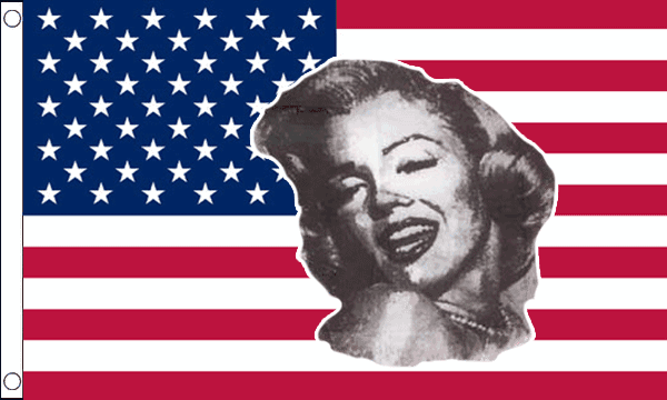 Flagmania USA Marilyn Monroe 5ft x 3ft Polyester Flag