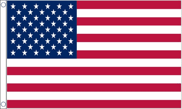 Flagmania USA 3ft x 2ft Nylon Flag on white background