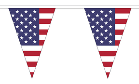 USA Triangle 12 metre bunting by Flagmania
