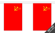USSR 3 metre bunting, 10 flags - Flagmania