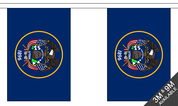 Flagmania Utah Bunting, 9 metre bunting