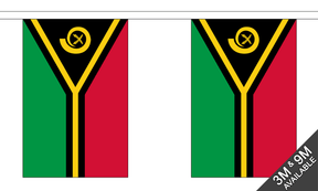 Vanuatu 3 metre bunting, 10 flags - Flagmania