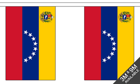 Venezuela (Crest) 3 metre bunting, 10 flags - Flagmania