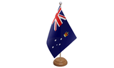Flagmania Victoria wooden hand flags, 9x6 inch, pack of 12, no bases