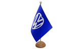 Flagmania VW Love wooden hand flags, 9x6 inch, pack of 12, no bases