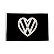 Flagmania VW Black 5ft x 3ft Polyester Flag