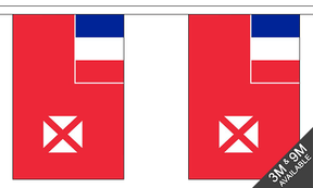 Wallis and Futuna 3 metre bunting, 10 flags - Flagmania