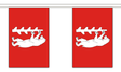 Flagmania Warwickshire New Bunting, 9 metre bunting