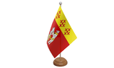 Flagmania Warwickshire Old wooden hand flags, 9x6 inch, pack of 12, no bases