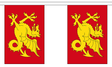 Wessex 3 metre bunting, 10 flags - Flagmania