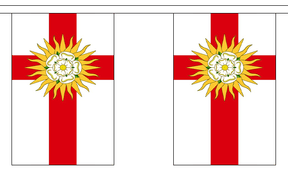 Flagmania West Riding of Yorkshire Bunting, 9 metre bunting
