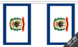 Flagmania West Virginia Bunting, 9 metre bunting