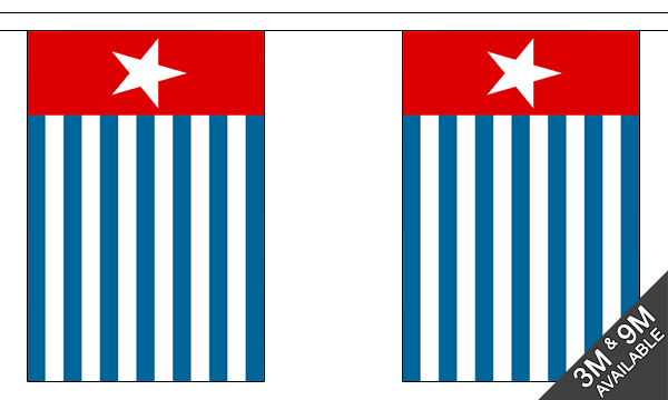 Flagmania West Papua Bunting, 9 metre bunting