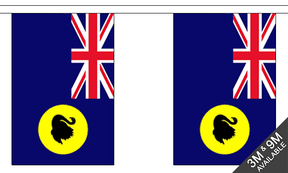 Western Australia 3 metre bunting, 10 flags - Flagmania