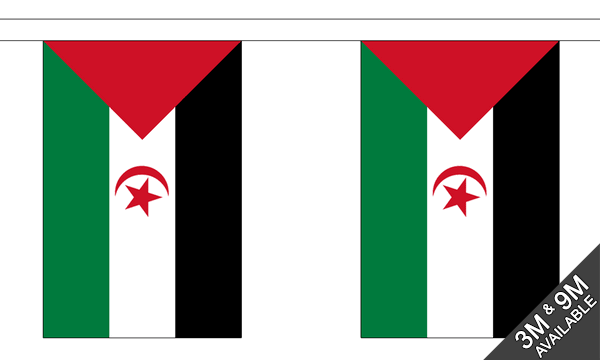 Flagmania Western Sahara Bunting, 9 metre bunting