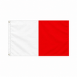 White and red Irish county flag, 5ft x 3ft