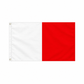White and red Irish county flag, 5ft x 3ft