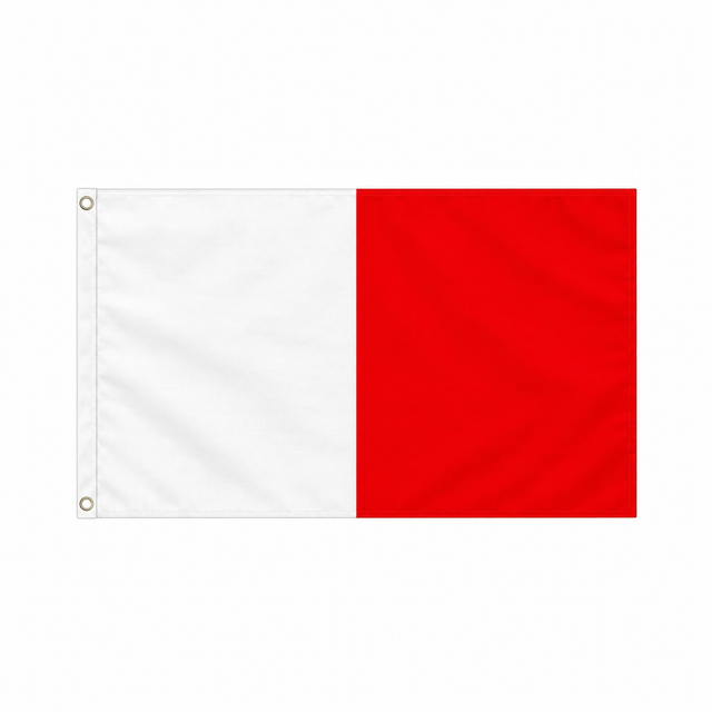 White and red Irish county flag, 5ft x 3ft