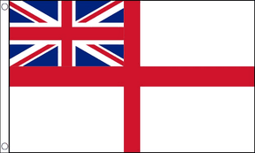 Flagmania White Ensign 3ft x 2ft Nylon Flag on white background