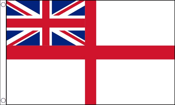 Flagmania White Ensign NYLON 5ft x 3ft Nylon Flag