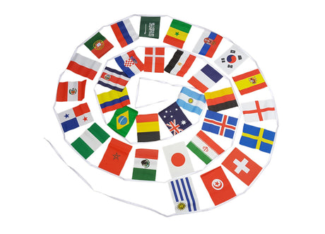 Flagmania 2022 World Cup Bunting 10m (32 flags sized)