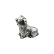 English made pewter guinea pig figurine ornament with rounded ears and textured fur – first view XCSORN085