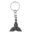 Celtic Triangle trinity knot pewter keyring