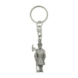Traditional Beefeater pewter keyring holding ceremonial axe