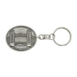 Tower Bridge oval pewter London souvenir keyring