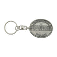 Buckingham Palace oval pewter souvenir keyring