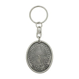 London Eye oval pewter souvenir keyring