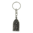 Boney skeleton Gothic arch pewter keyring