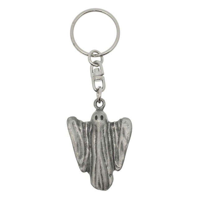 Ghost pewter keyring with flowing arms and robe