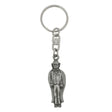 Dracula vampire pewter keyring with cape