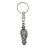 Dracula vampire pewter keyring with cape