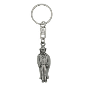 Dracula vampire pewter keyring with cape