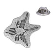 Nazca Hummingbird Peruvian geoglyph antique silver pewter lapel pin badge with butterfly clasp