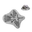 Nazca Condor geoglyph antique silver pewter lapel pin badge with butterfly clasp