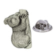 Koala clinging to a tree antique silver pewter lapel pin badge with butterfly clasp