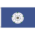 Yorkshire Old flag with central white rose on blue, 5ft x 3ft