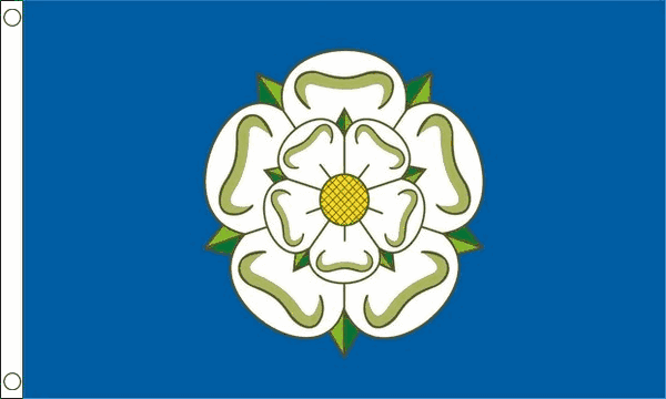 Flagmania Yorkshire New 3ft x 2ft Nylon Flag on white background